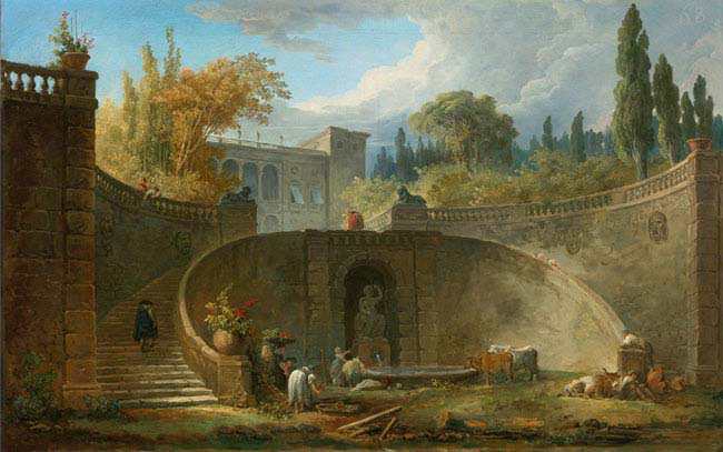 hubert villa farnese with gardens at caprarola